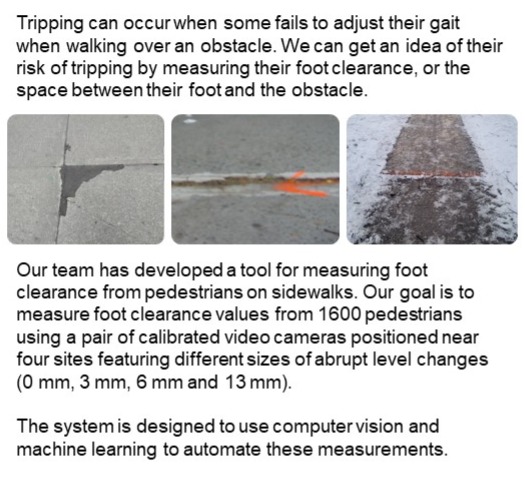 Tripping hazards are common on urban streets and walkways.